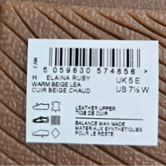 Clarks Elaina Ruby Loafers Leather Uppers Warm Beige 7.5 Wide Contemporary Work - Picture 13 of 14